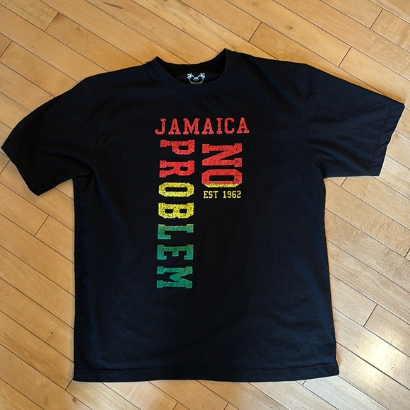 2/$25 🕷️ Jamaica No Problem Short Sleeve Tee Unisex - Picture 1 of 3